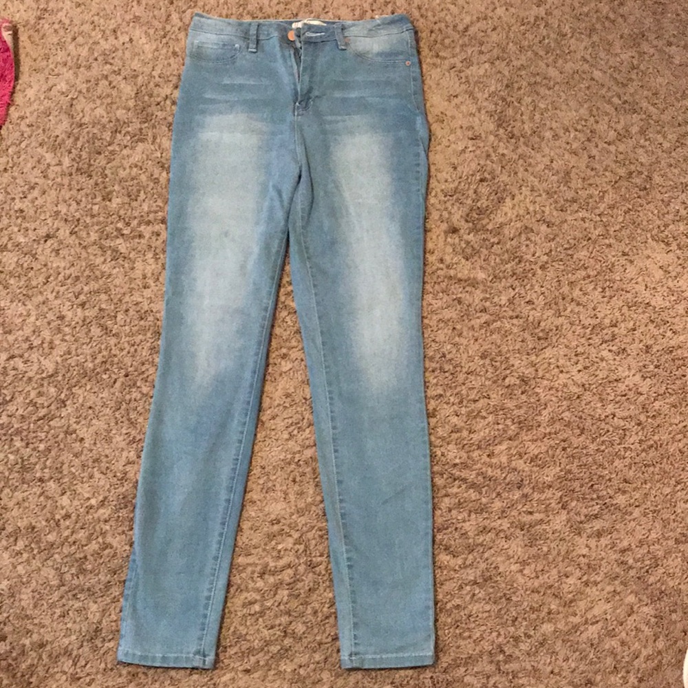 Light Blue Skinny High waisted jeans